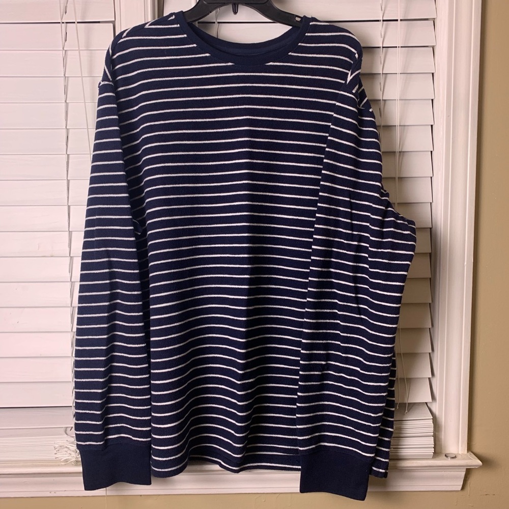Nice crewneck shirt, Navy blue 2XL